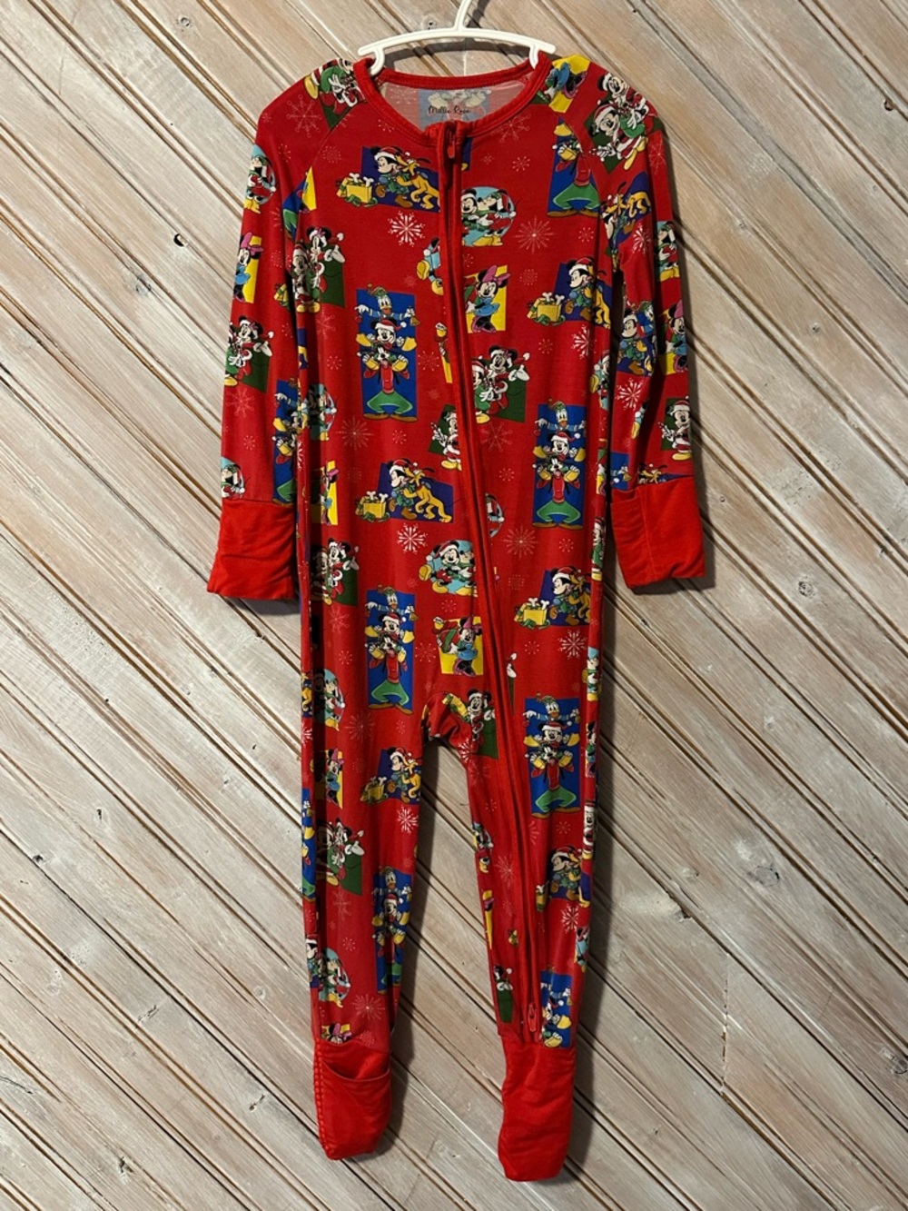 Millie Rose Disney Mickey Mouse Bamboo Viscose Spandex Onesie Sleeper